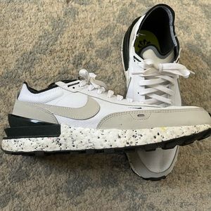 Nike Waffle One Crater White Grey Black